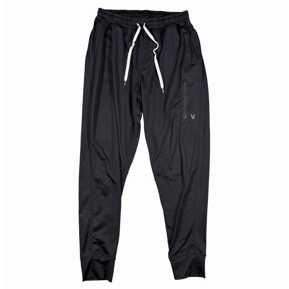 Vuori Sunday Performance Jogger Pants Mens Small Black Tapered Stretch V416